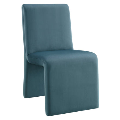Emory Upholstered Performance Velvet Dining Side Chair by Furniture for America