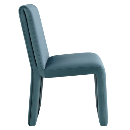 Emory Upholstered Performance Velvet Dining Side Chair by Furniture for America