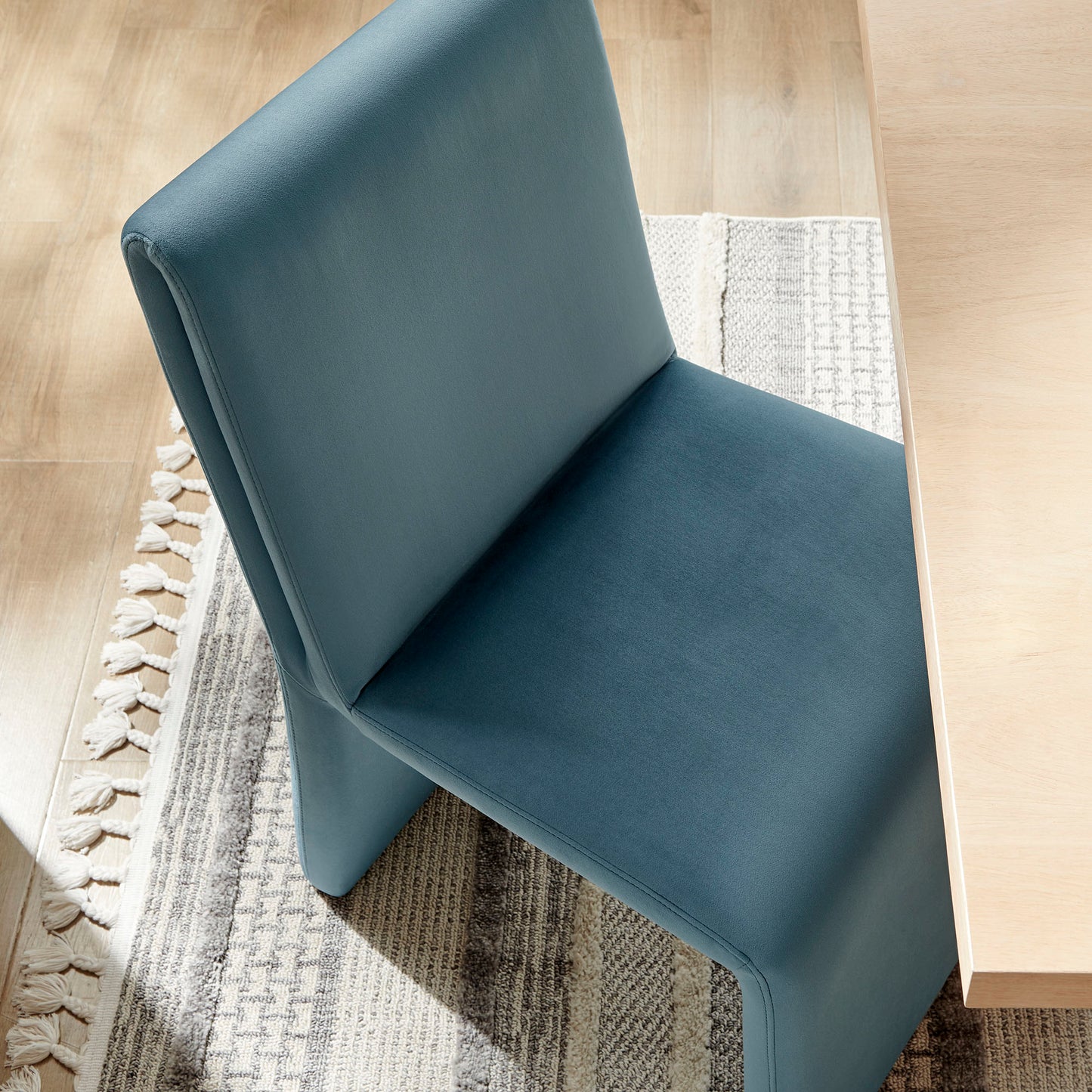 Emory Upholstered Performance Velvet Dining Side Chair by Furniture for America