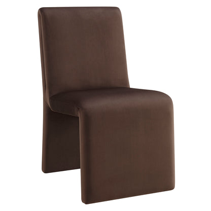 Emory Upholstered Performance Velvet Dining Side Chair by Furniture for America