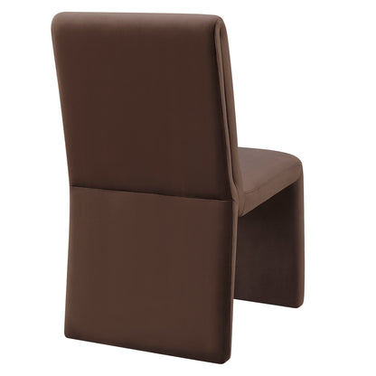 Emory Upholstered Performance Velvet Dining Side Chair by Furniture for America
