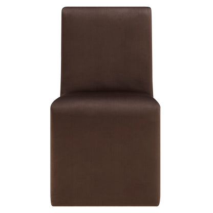 Emory Upholstered Performance Velvet Dining Side Chair by Furniture for America