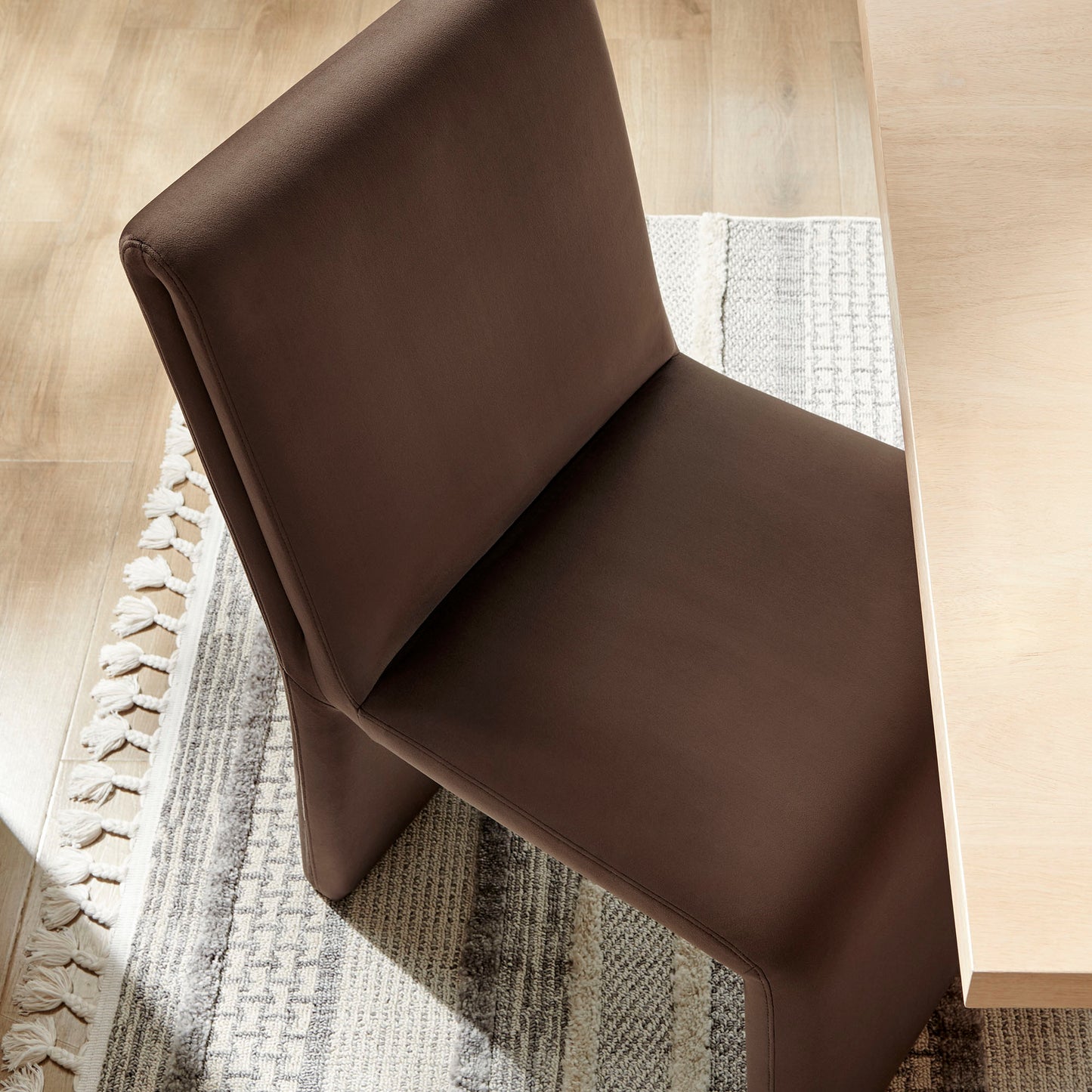 Emory Upholstered Performance Velvet Dining Side Chair by Furniture for America
