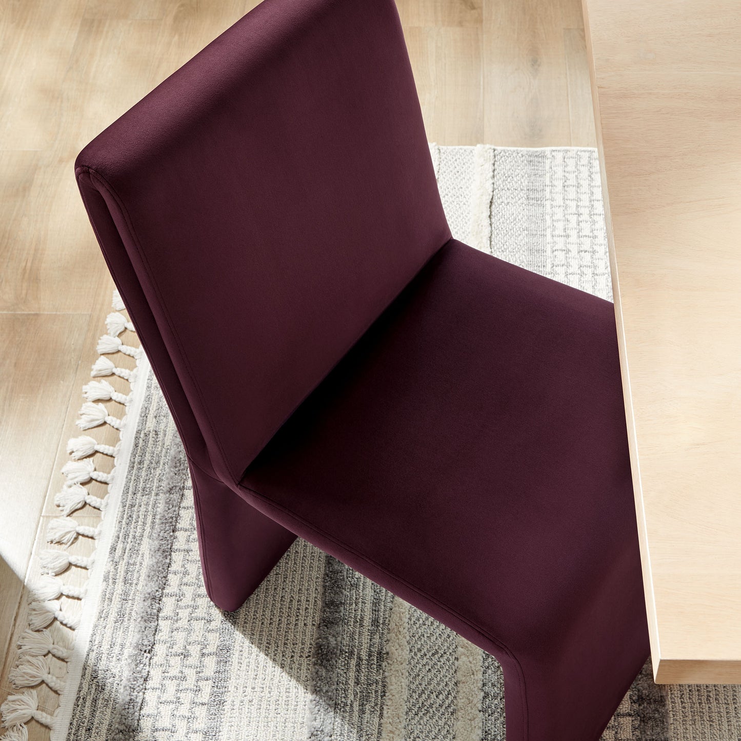 Emory Upholstered Performance Velvet Dining Side Chair by Furniture for America