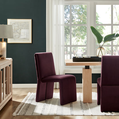Emory Upholstered Performance Velvet Dining Side Chair by Furniture for America