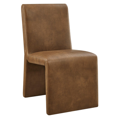 Emory Vegan Leather Dining Side Chair by Furniture for America