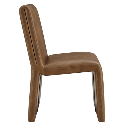 Emory Vegan Leather Dining Side Chair by Furniture for America