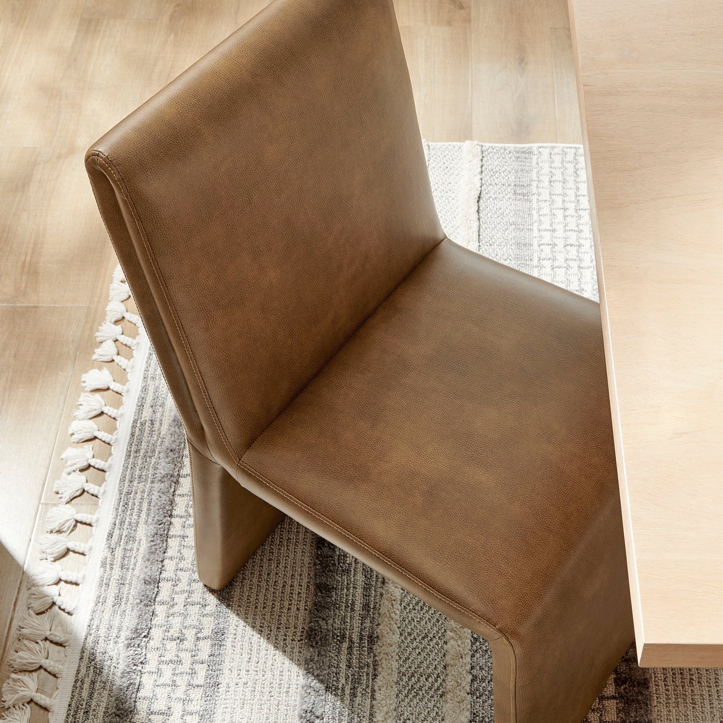 Emory Vegan Leather Dining Side Chair by Furniture for America