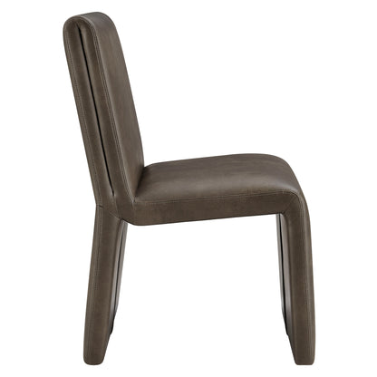 Emory Vegan Leather Dining Side Chair by Furniture for America