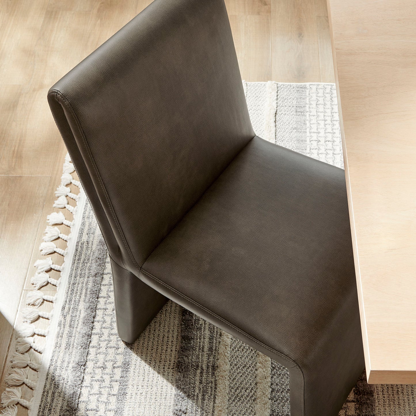 Emory Vegan Leather Dining Side Chair by Furniture for America