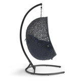 Luna Swing Outdoor Patio Lounge Chair in Navy