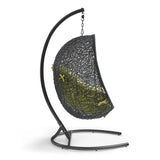 Luna Swing Outdoor Patio Lounge Chair in Peridot