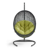 Luna Swing Outdoor Patio Lounge Chair in Peridot