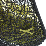 Luna Swing Outdoor Patio Lounge Chair in Peridot