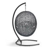 Luna Swing Outdoor Patio Lounge Chair in White