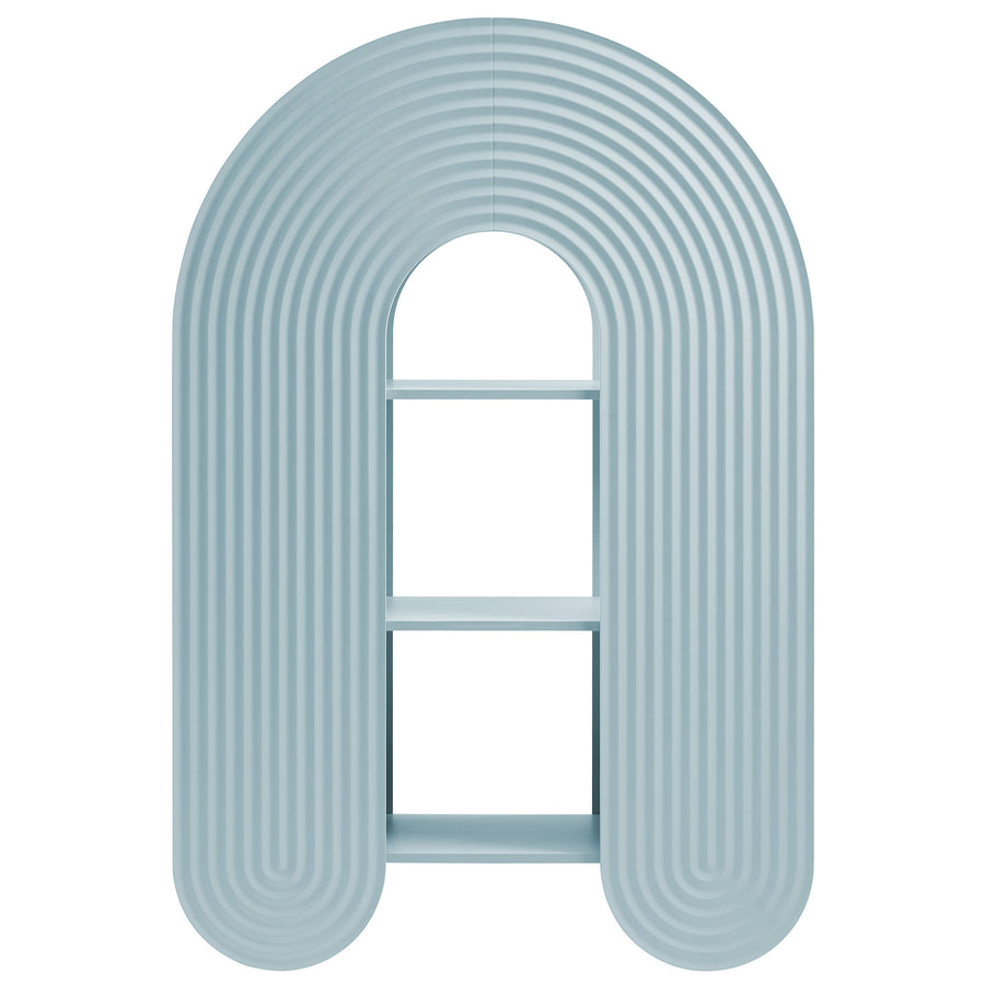 Honora 58" Arched Bookshelf in Light Blue