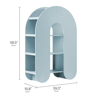 Daydream 58" Arched Bookshelf by Furniture For America