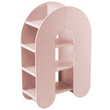 Honora 58" Arched Bookshelf in Soft Pink