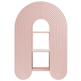Honora 58" Arched Bookshelf in Soft Pink