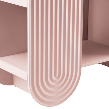 Daydream 58" Arched Bookshelf in Soft Pink