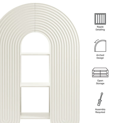 Daydream 58" Arched Bookshelf by Furniture For America