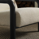 Ravenna Boucle Accent Chair in Cream Black