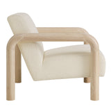 Ravenna Boucle Accent Chair in Cream Oak