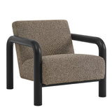 Ravenna Boucle Accent Chair in Earth Black