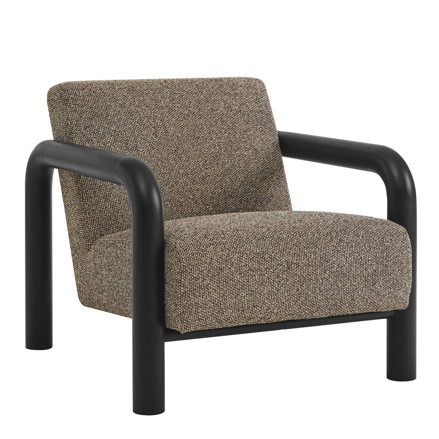 Ravenna Boucle Accent Chair in Earth Black