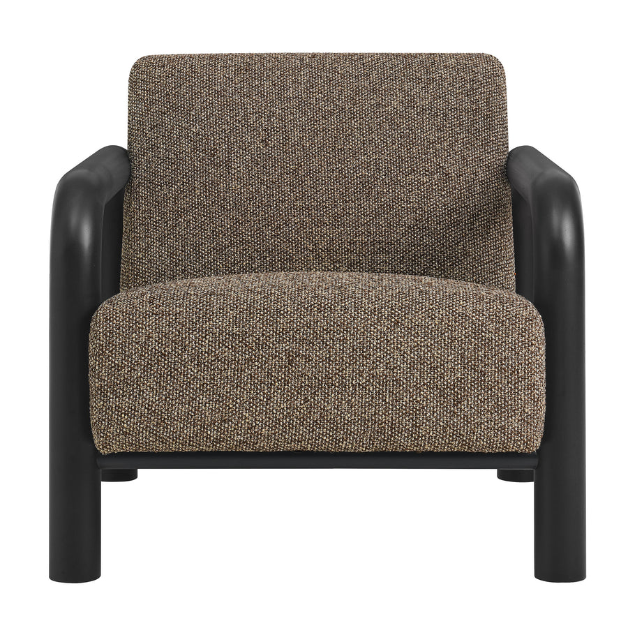Ravenna Boucle Accent Chair in Earth Black