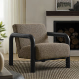 Ravenna Boucle Accent Chair in Earth Black