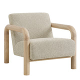 Ravenna Boucle Accent Chair in Marble Oak