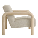 Ravenna Boucle Accent Chair in Marble Oak