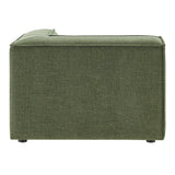 Atlas Performance Fabric Upholstered Modular Corner Chair in Foliage