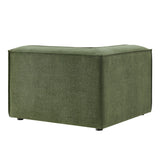 Atlas Performance Fabric Upholstered Modular Corner Chair in Foliage