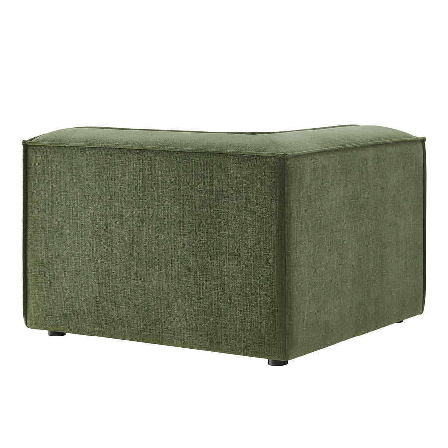 Atlas Performance Fabric Upholstered Modular Corner Chair in Foliage