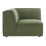 Atlas Performance Fabric Upholstered Modular Corner Chair in Foliage
