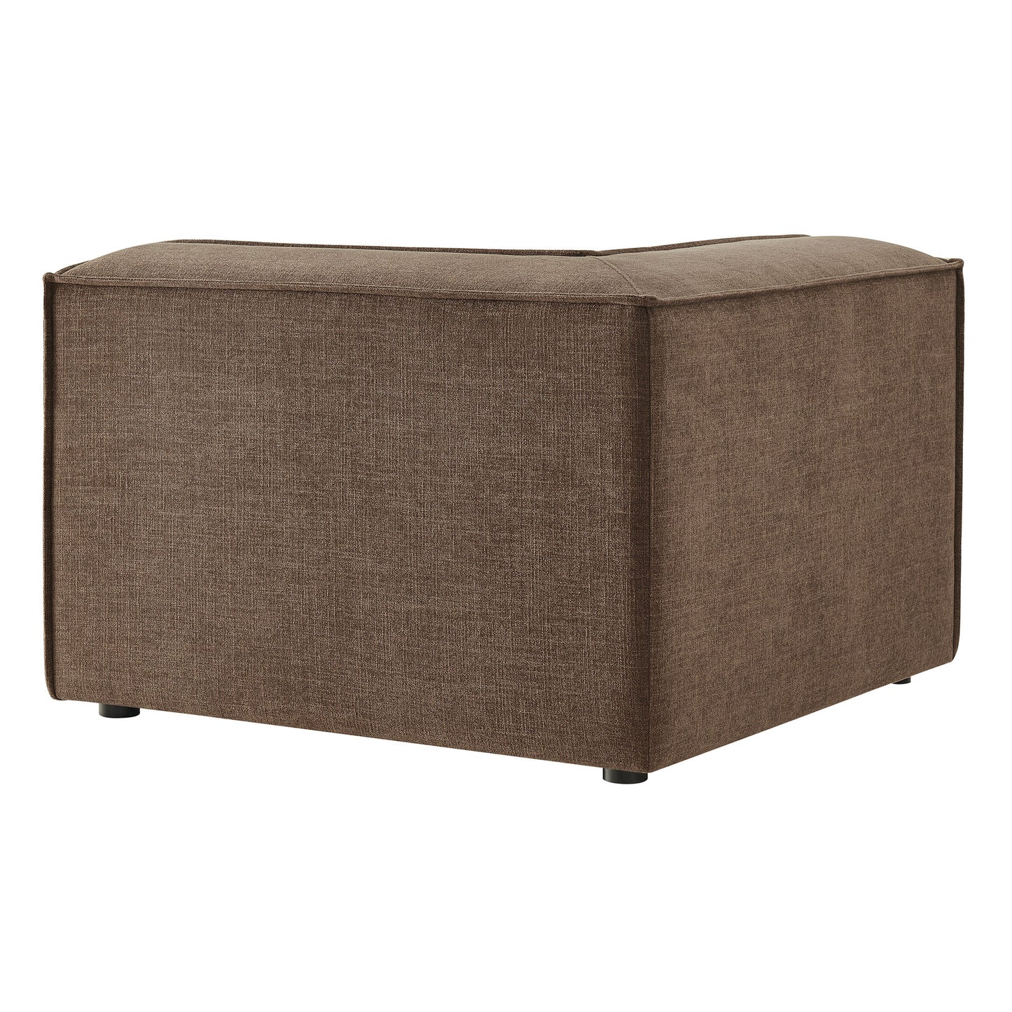 Atlas Performance Fabric Upholstered Modular Corner Chair in Mocha