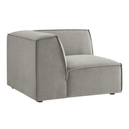 Restore Performance Fabric Upholstered Modular Corner Chair in Pewter