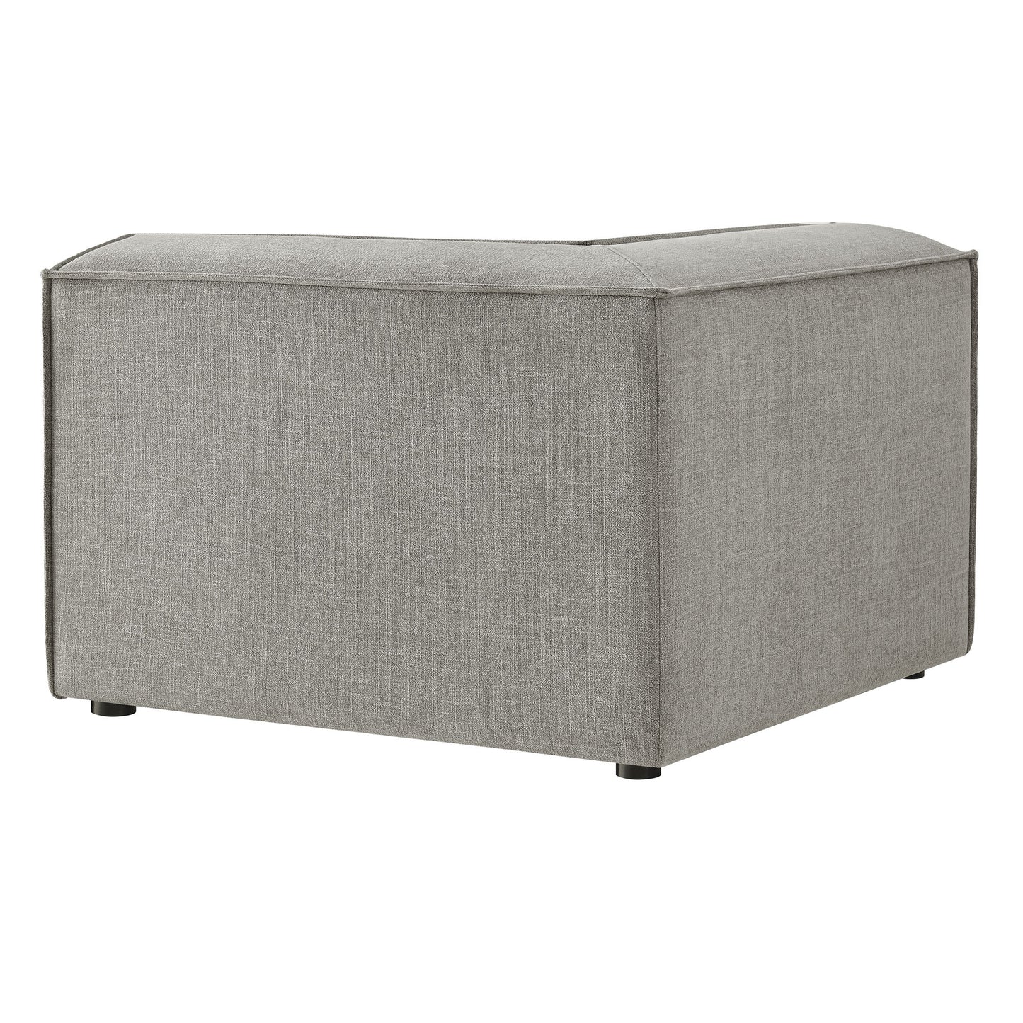 Atlas Performance Fabric Upholstered Modular Corner Chair in Pewter