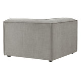 Atlas Performance Fabric Upholstered Modular Corner Chair in Pewter