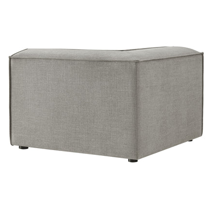 Restore Performance Fabric Upholstered Modular Corner Chair in Pewter