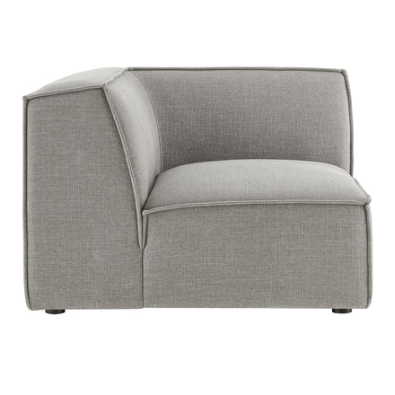 Restore Performance Fabric Upholstered Modular Corner Chair in Pewter