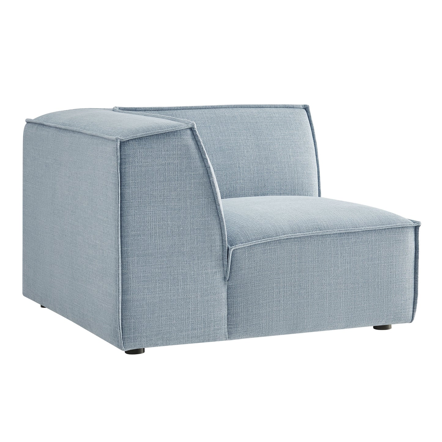 Atlas Performance Fabric Upholstered Modular Corner Chair in Sky