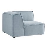 Atlas Performance Fabric Upholstered Modular Corner Chair in Sky
