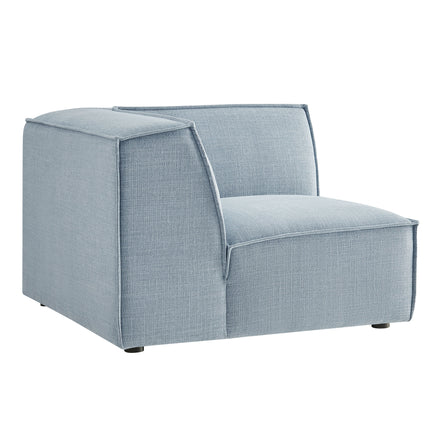 Restore Performance Fabric Upholstered Modular Corner Chair in Sky