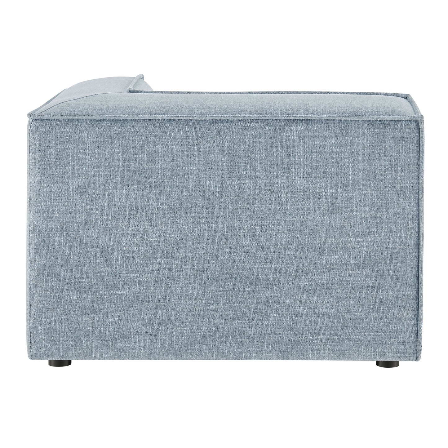 Atlas Performance Fabric Upholstered Modular Corner Chair in Sky