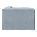 Atlas Performance Fabric Upholstered Modular Corner Chair in Sky