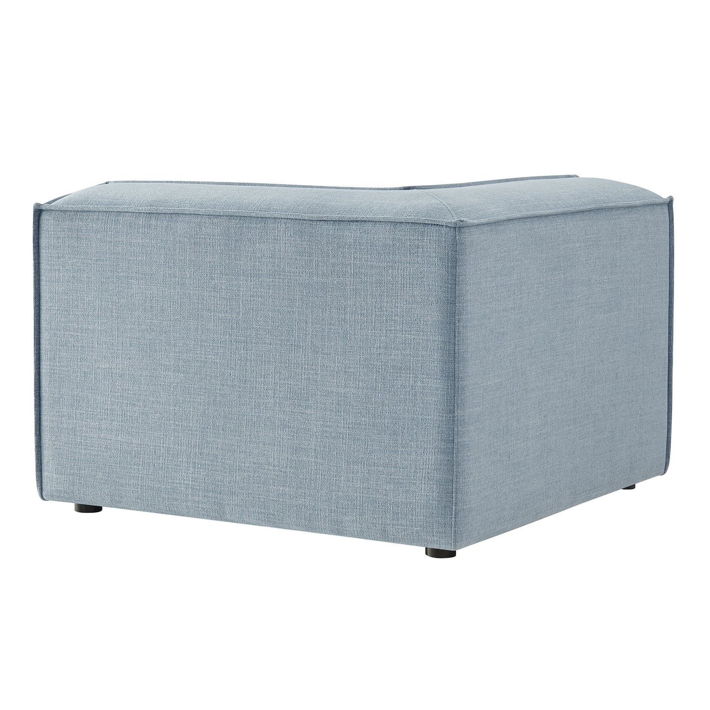 Atlas Performance Fabric Upholstered Modular Corner Chair in Sky