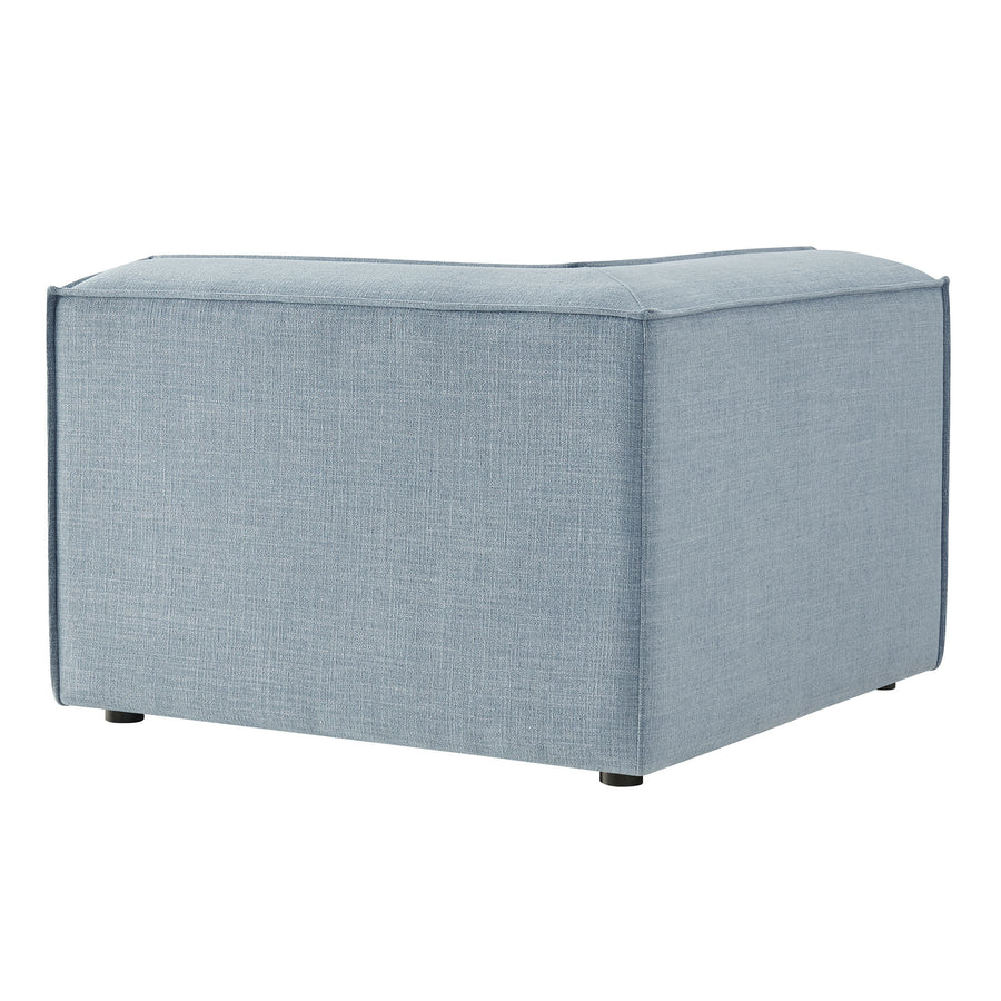 Atlas Performance Fabric Upholstered Modular Corner Chair in Sky
